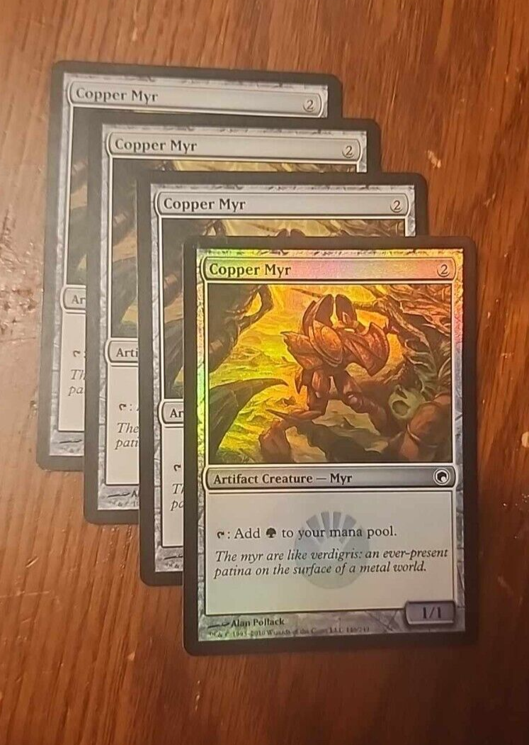 Copper Myr 1x FOIL MDN MTG Mirrodin Common MINT artifact Copper Myr 1x FOIL MDN MTG Mirrodin Common MINT artifact