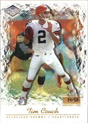 2001 Pacific Impressions Premiere Date #32 Tim Couch /50