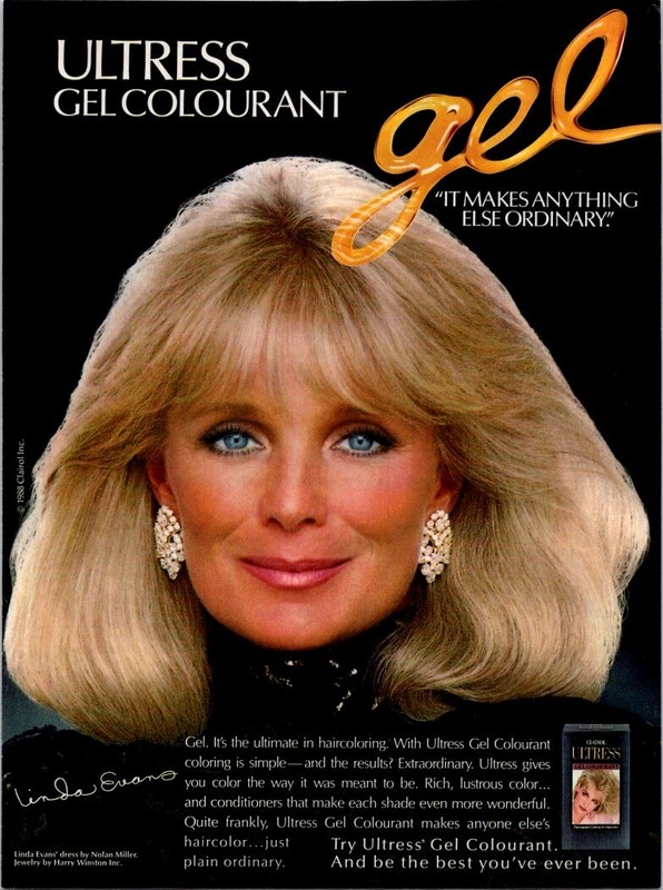 1988 Ad-Get Hair Like Linda Evans-Transform Your Look with Ultress Gel Colourant