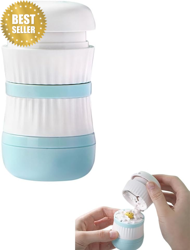 4-In-1 Portable Pill Cutter, Splitter, Crusher & Grinder, Waterproof Pill Box wi