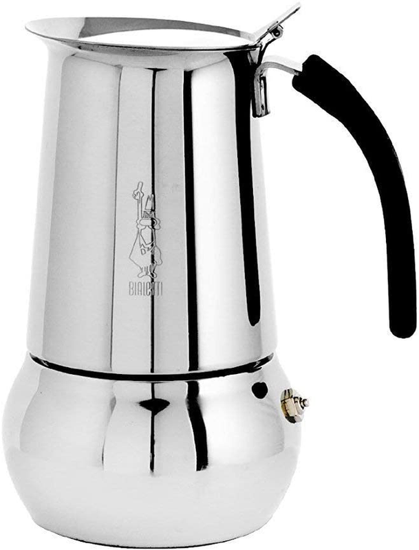 Bialetti 06661 Kitty Espresso Coffee Maker, Stainless Steel, 6 Cup