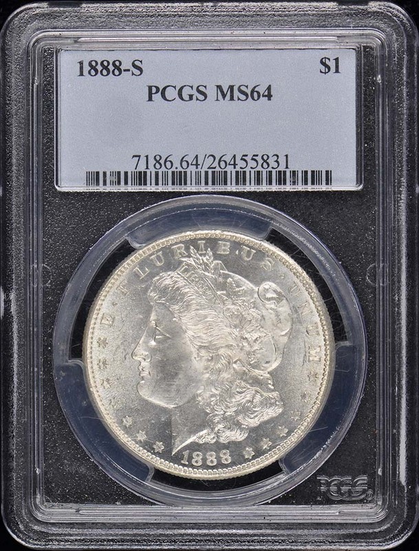 1888-S $1 Morgan Dollar PCGS MS64