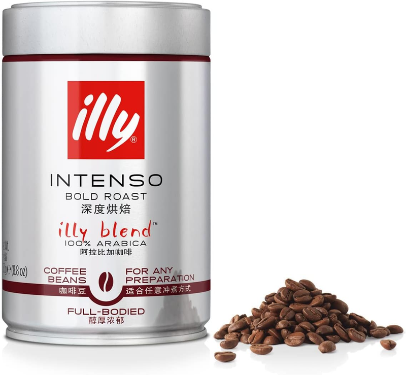 Intenso Roast Whole Coffee Beans, 250G - Premium Italian, Bold Flavor - Freshly