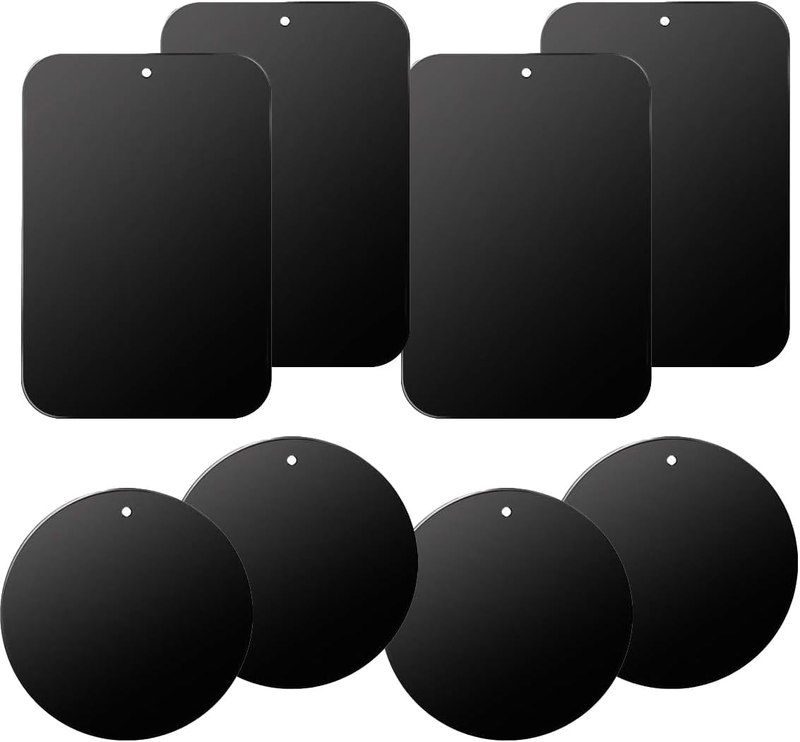 8-Pack Replacement Mount Metal Plates  Car Phone Holder Iron Plates for Car Moun