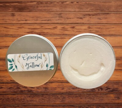 Tallow Emu Oil Balm Hand Salve for Dry Skin Grass Fed Carnivore Cream Lotion