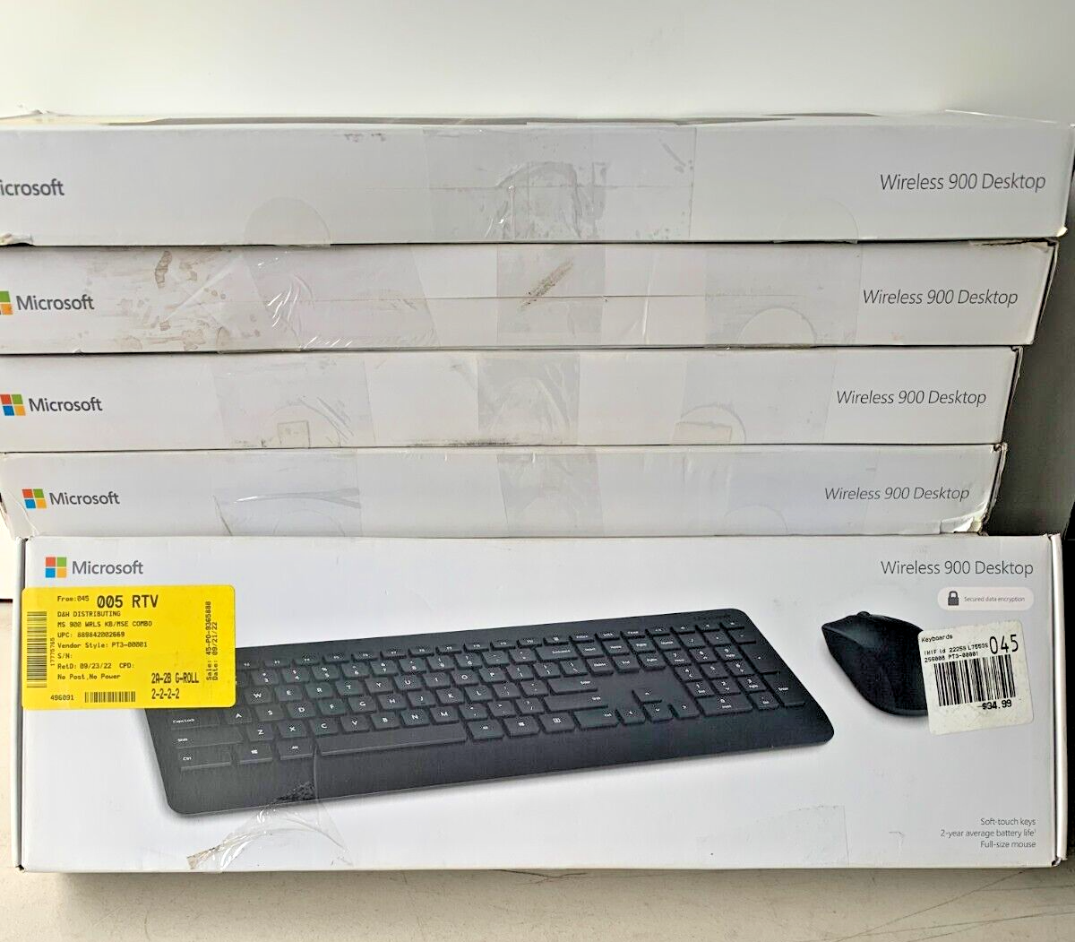 Mouse Combo Microsoft Wireless Desktop 900 Keyboard