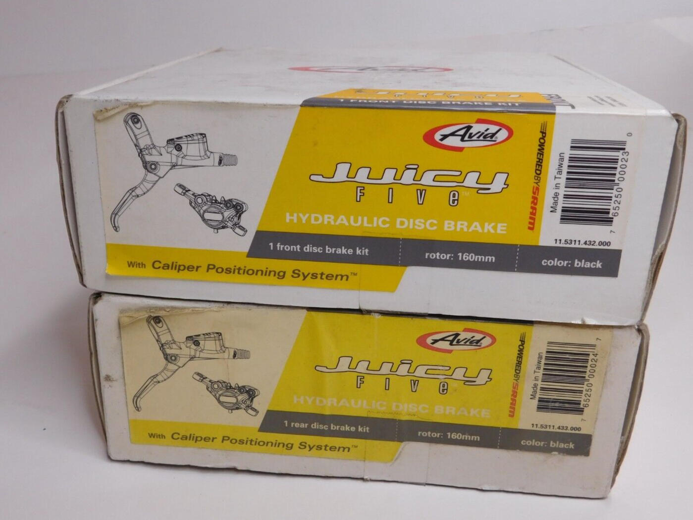 Avid Juicy Five Hydraulic Disc Brake Rear + Front Lot w/ 160mm Rotor Black NewのeBay公認海外通販｜セカイモン