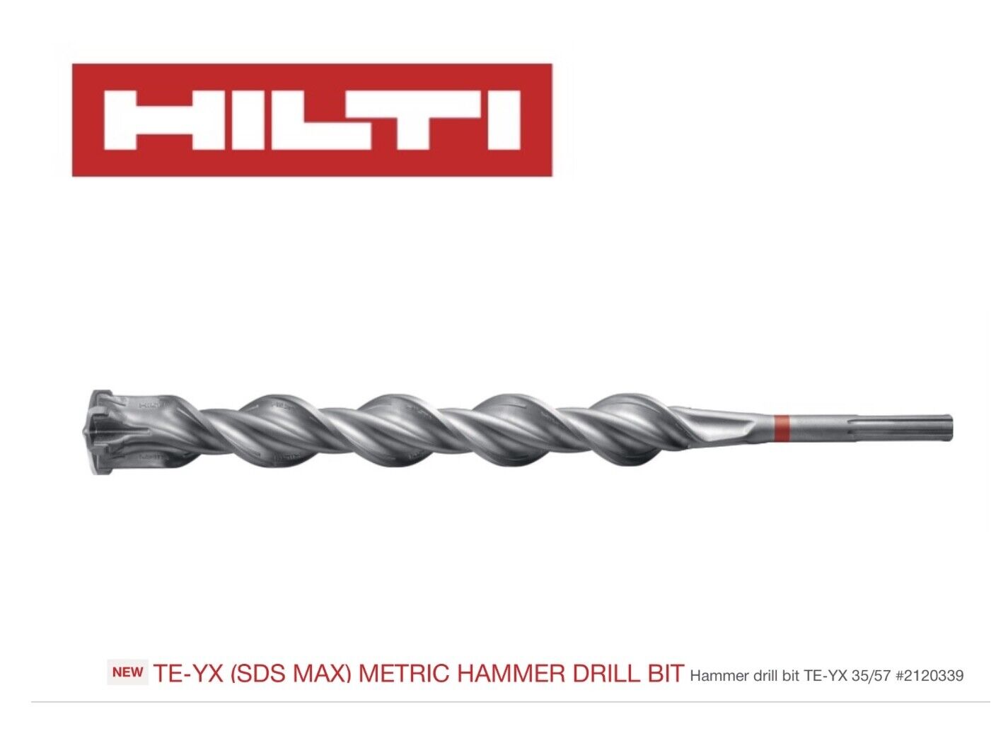 Hilti Hammer Drill bit TE-YX 35/450mm-1.38/17.71 inch Hilti Hammer Drill bit TE-YX 35/450mm-1.38/17.71 inch