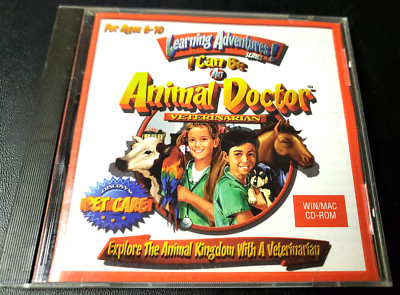 Learning Adventures I Can Be An Animal Doctor (Win/Mac CD-ROM, 1997) Great