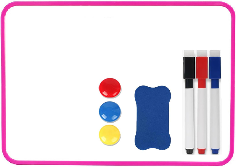 Mini Magnetic Whiteboard, 21 X 30 Cm Small White Board, A4 Desktop Dry Erase Boa