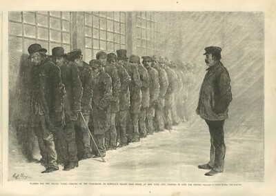 ALMSHOUSE BLACKWELL'S ISLAND UNDESIRABLES INMATES OF THE POOR HOUSE INSTITUTION