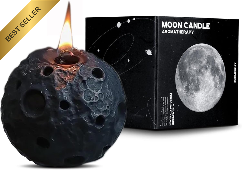 Scented Candle- Moon Surface Design Scented Soy Blend Candle, Scented Candles fo