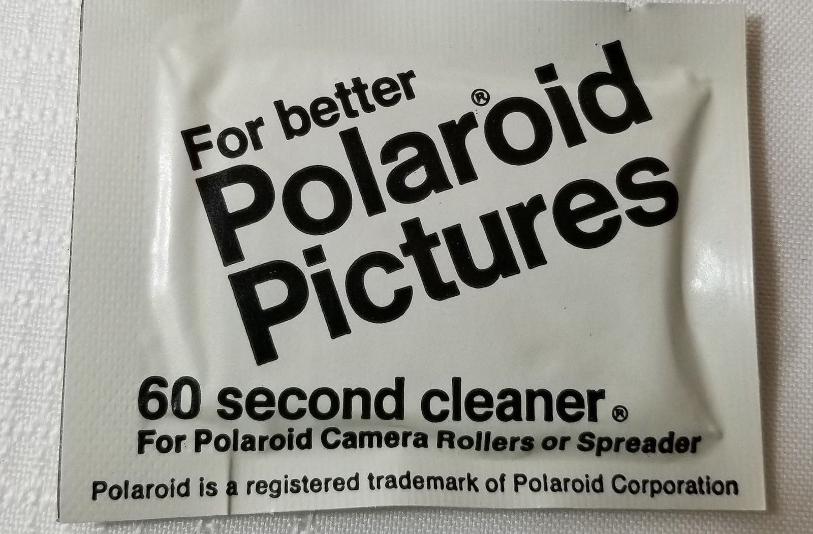 60 Second Cleaner Wipes For Vintage Polaroid Camera Rollers Spreaders Lot of 10