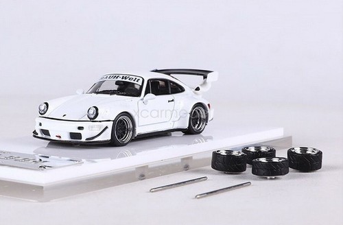 Fast Speed 1/64 Scale For Porsche RWB 964 White Diecast Car Model