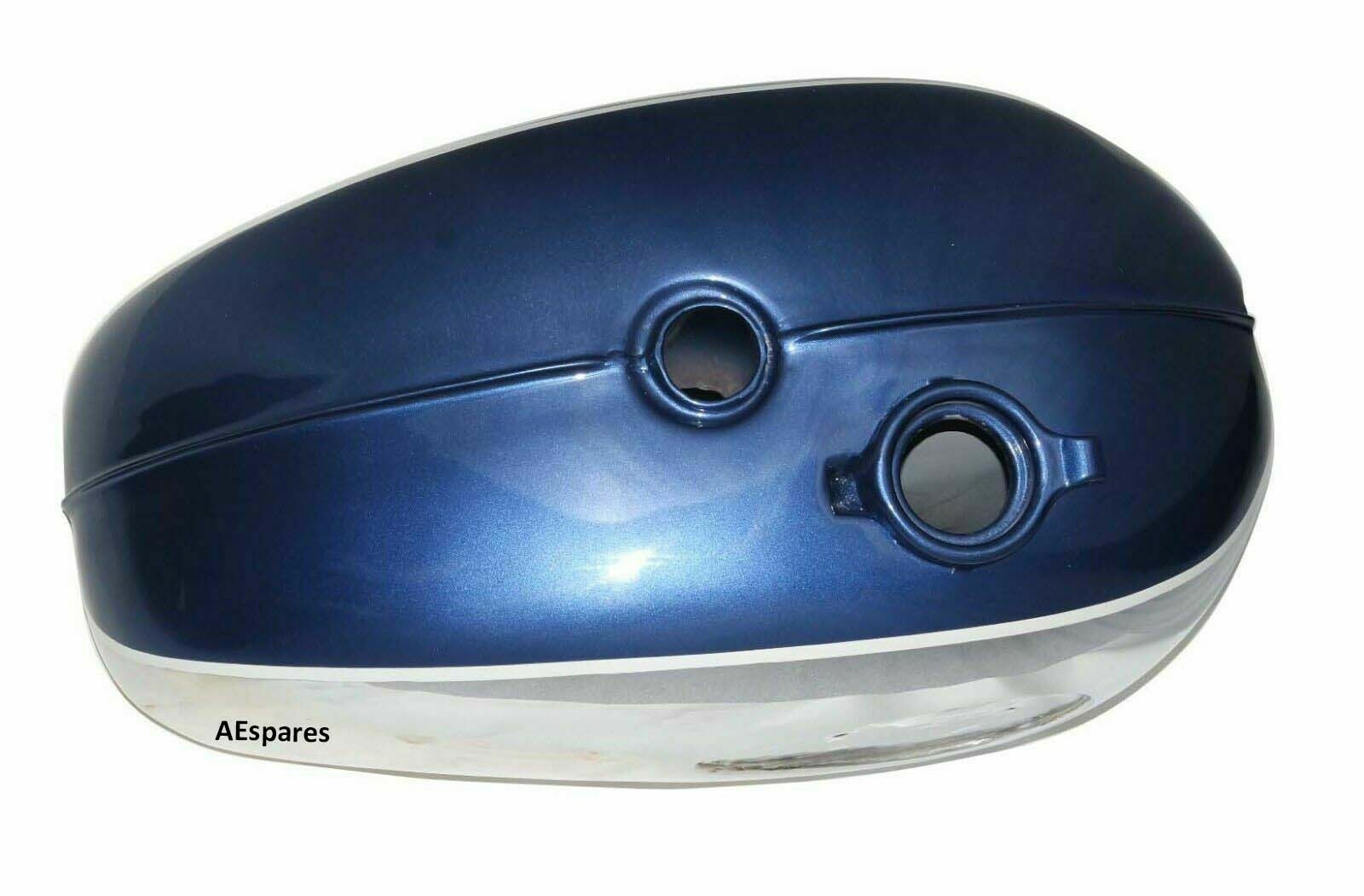 BSA A65 THUNDERBOLT BLUE PAINTED CHROME PETROL GAS FUEL TANK  