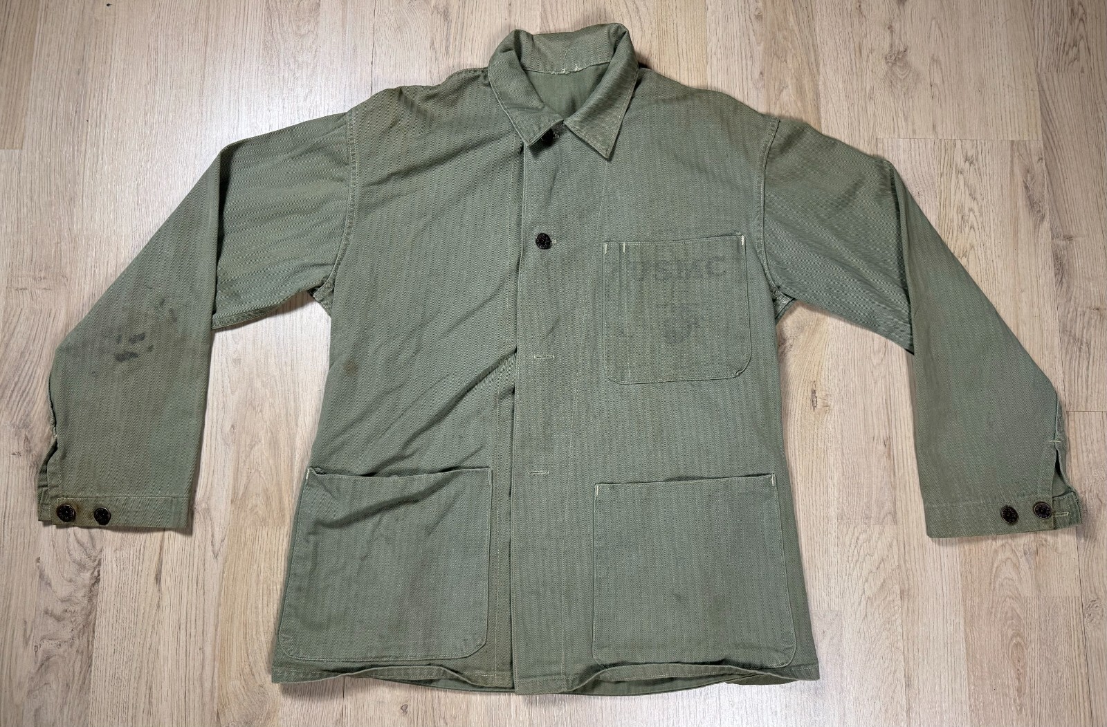 個人装備 WWII USMC 1st LT COMBAT SHIRTS original WWII USMC 1st LT COMBAT SHIRTS original