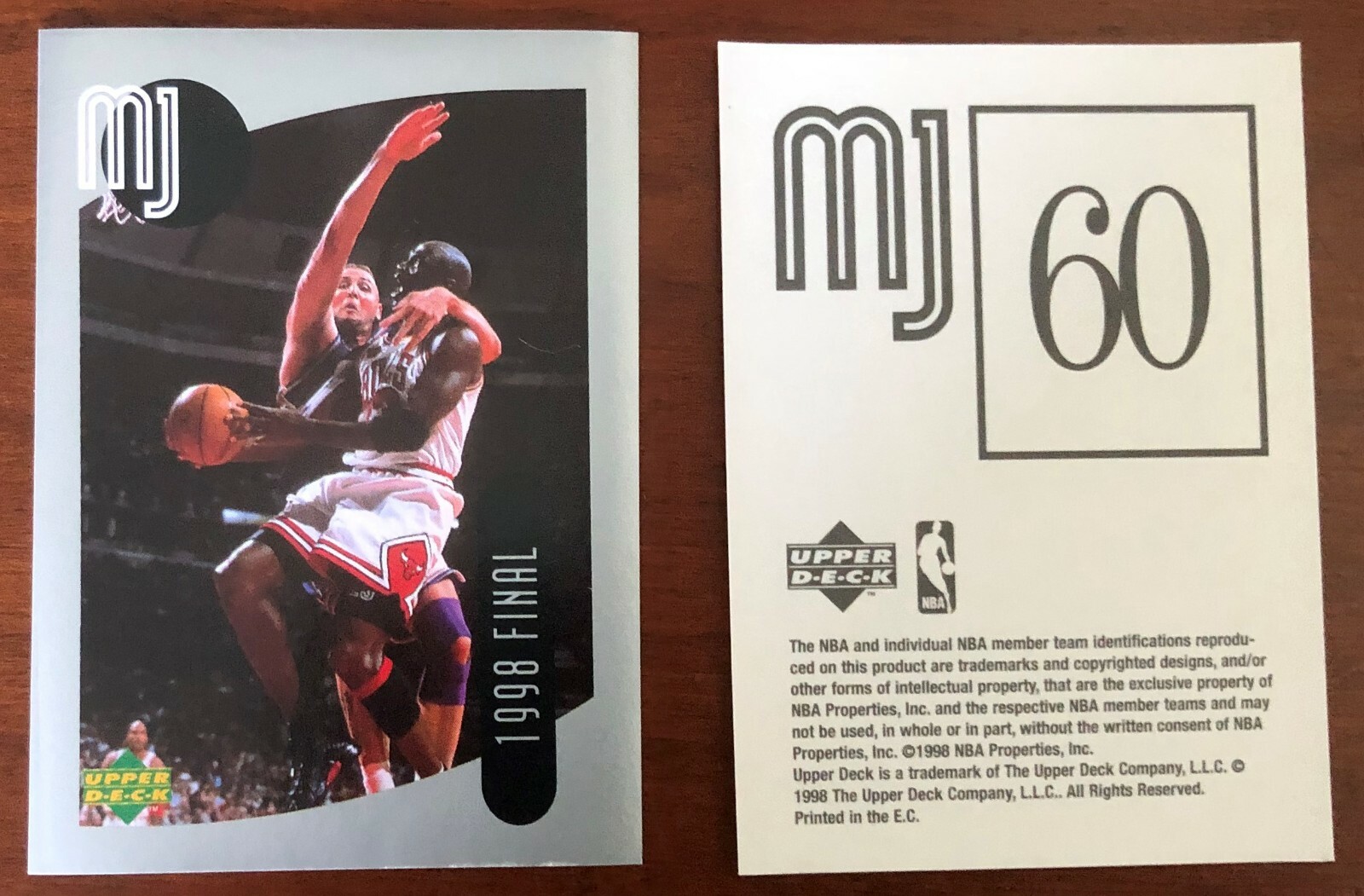 1998 Upper Deck MJ Sticker Collection #60 Michael Jordan