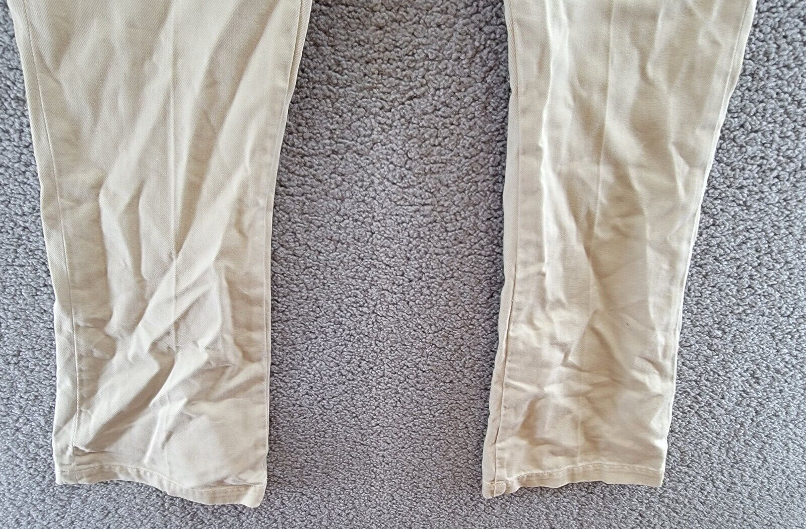 PAIGE Dion Flare Leg Utility Jeans Women's 26 Vintage Warm Sand Solid Button Zip - Picture 4 of 18