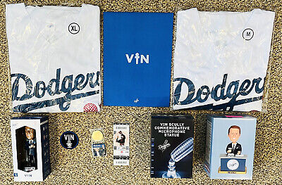 YOU CHOOSE Vin Scully Patch Coin Bobblehead Letter Jersey Ticket Microphone SGA
