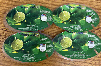 Colonial at Home Simmer Snaps Wax Melt Lime Grove New Lot Of 4