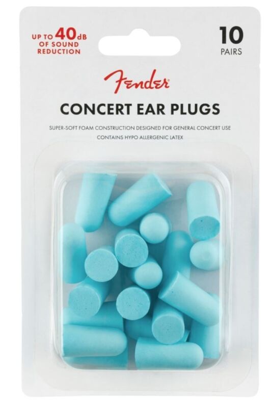 Genuine Fender® disposable 32dB Concert earplugs, 4 pairs 099-0541-000