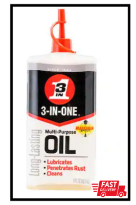 3 oz. Multi-Purpose Oil, Long-Lasting Lubricant