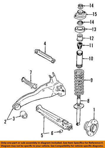 maru MITSUBISHI OEM 93-02 Mirage Rear Suspension-Upper Link