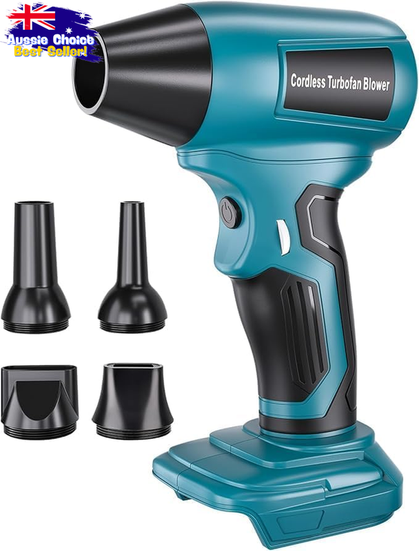 Makita 18V Cordless Leaf Blower, Brushless Turbo Jet, 130K RPM, Lightweight