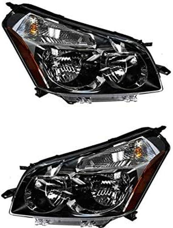 2 Piece Set Driver Passenger Headlight Assembly for 2009-2010 Pontiac Vibe