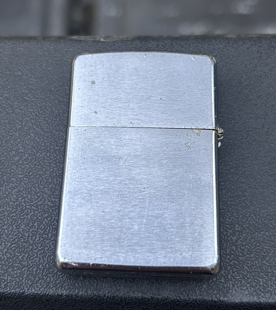 Vintage 1968 PLAINFIELD PATTERN Zippo advertising lighter