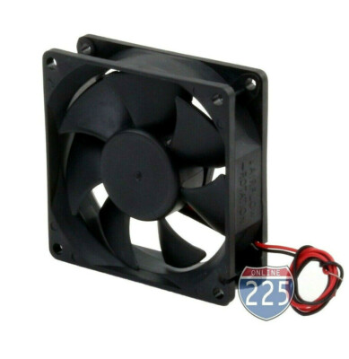 3'' Square Rotary Cooling Fan 12-Volt Plastic Amplifier Computer Electronics 
