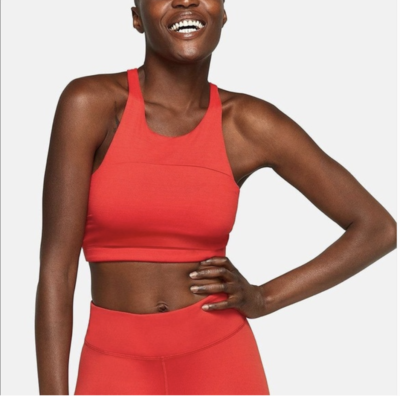 OUTDOOR VOICES Womens TechSweat Crop Sports BRA, Size XS, Coral Red  Racerback