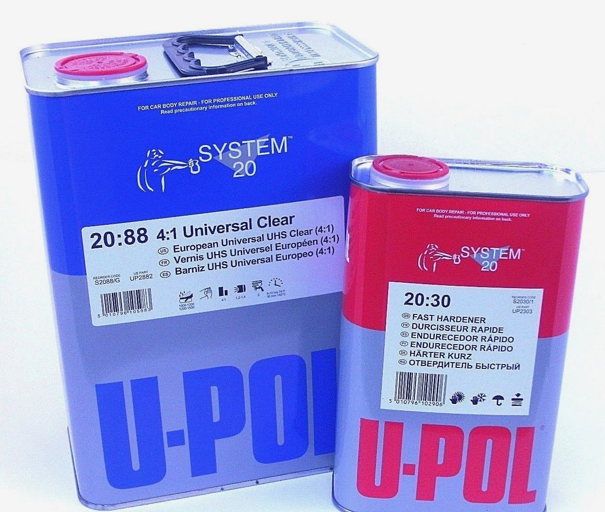 U-POL Universal Urethane CLEAR COAT Gallon Kit UP2882 W/UP2303 Fast Hardner UPOL U-POL Universal Urethane CLEAR COAT Gallon Kit UP2882 W/UP2303 Fast Hardner UPOL