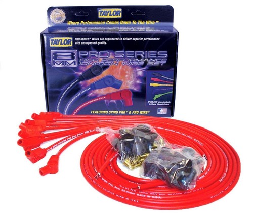Taylor Cable Spark Plug Wire Set 8mm Spiro-Pro Wire 73253 Taylor Cable Spark Plug Wire Set 8mm Spiro-Pro Wire 73253