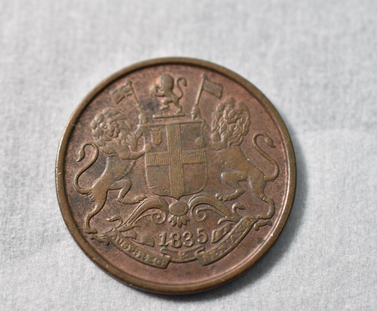 EAST INDIA COMPANY 1835 1/4 ANNA | eBay