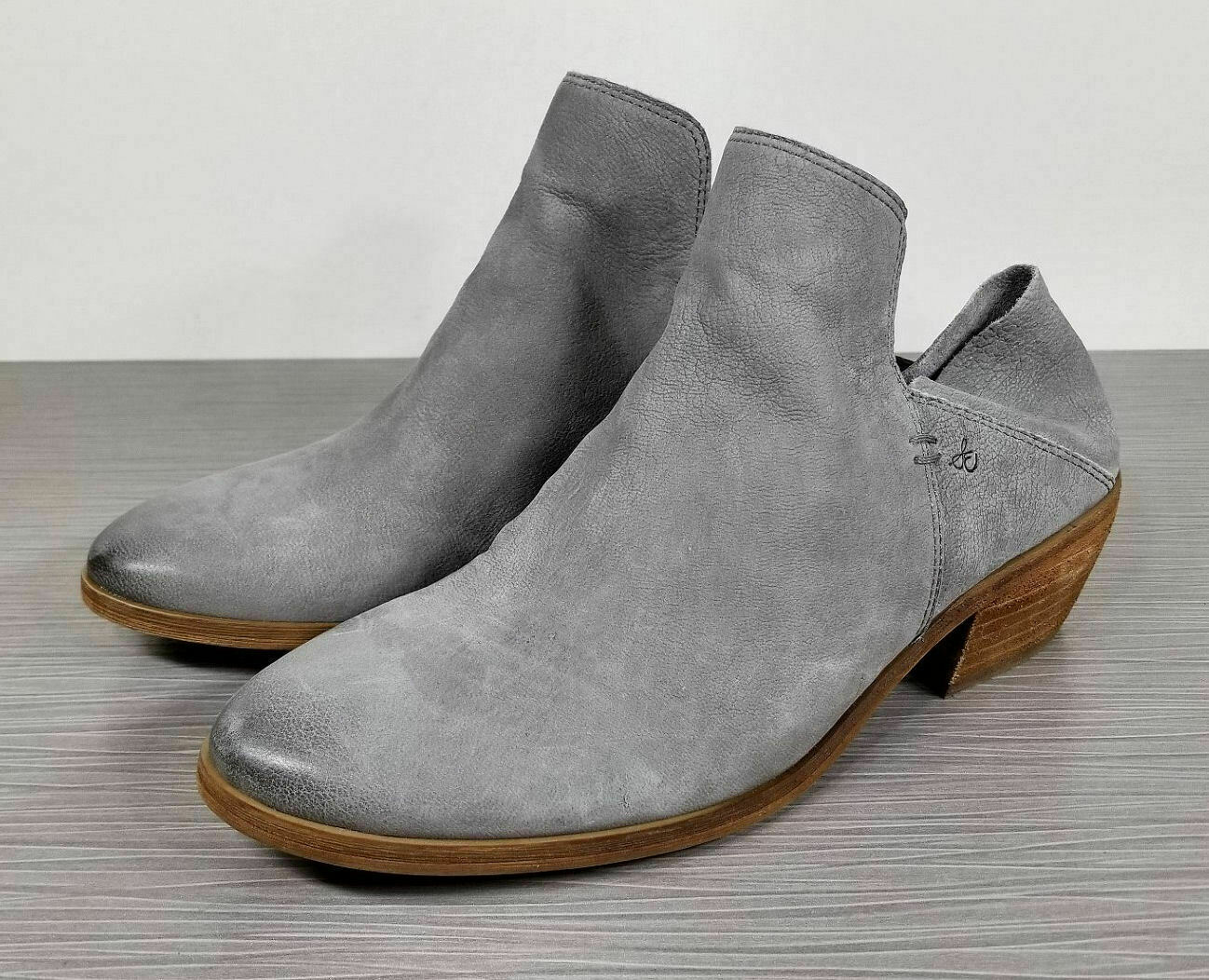 Sam Edelman Prentice Convertible Ankle Boot, Grey Leather, Womens Sizes 6 & 7
