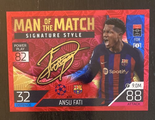 Ausu Fati Autograph Card Panini アンス・ファティ Ausu Fati Autograph Card Panini アンス・ファティ Ansu Fati