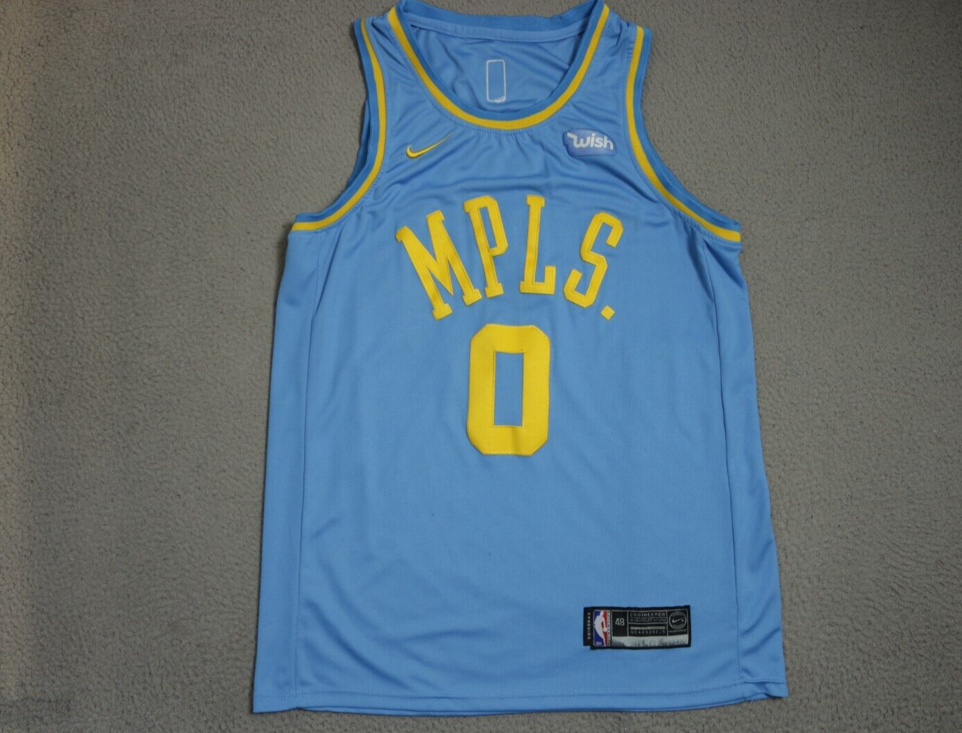 Authentic Nike Kyle Kuzma #0 Los Angeles Lakers Swingman NBA