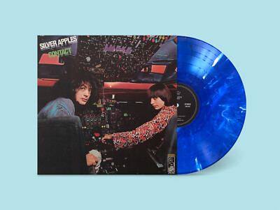 SILVER APPLES ''Contact'' Lp -Ltd Blue & White Colored Vinyl -Jackpot Records NEW