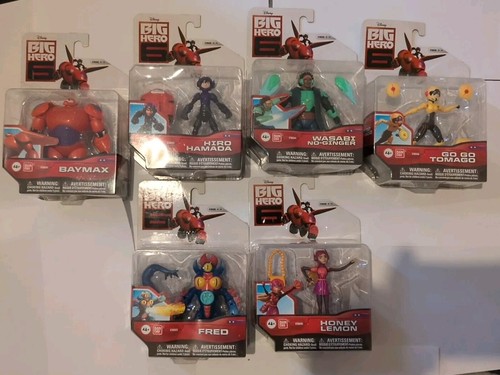 Disney Big Hero 6 Figure Set X 9 Bundle New Baymax Hiro