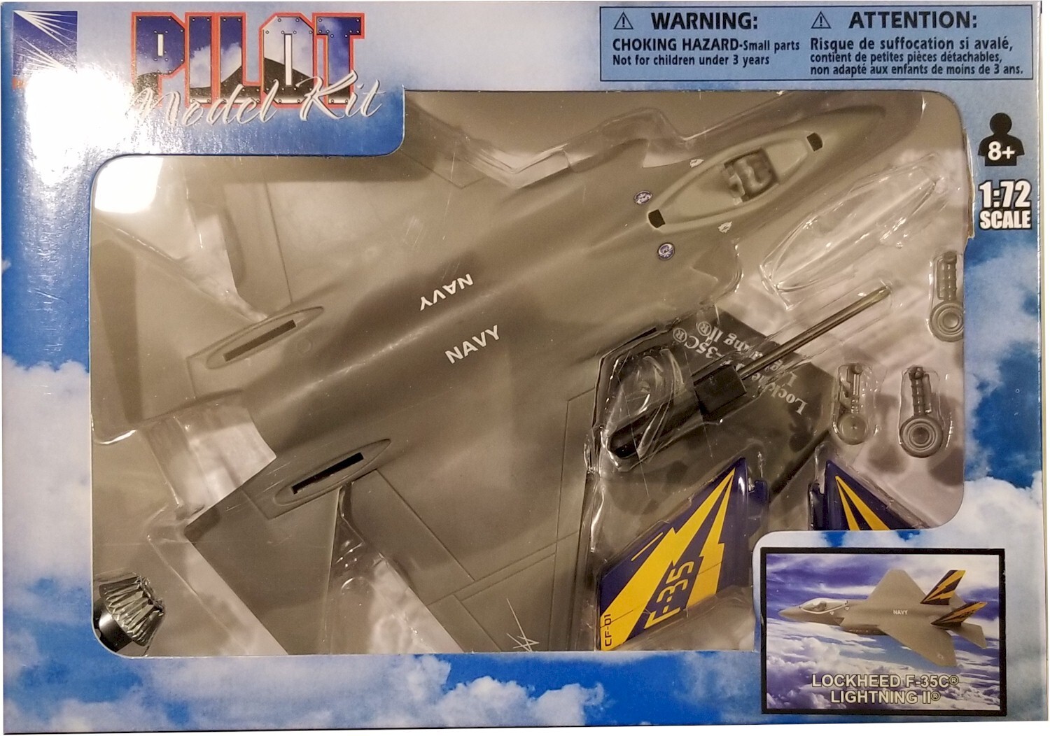 New Ray - 1:72 Scale Pilot Model Kit Lockheed F-35C