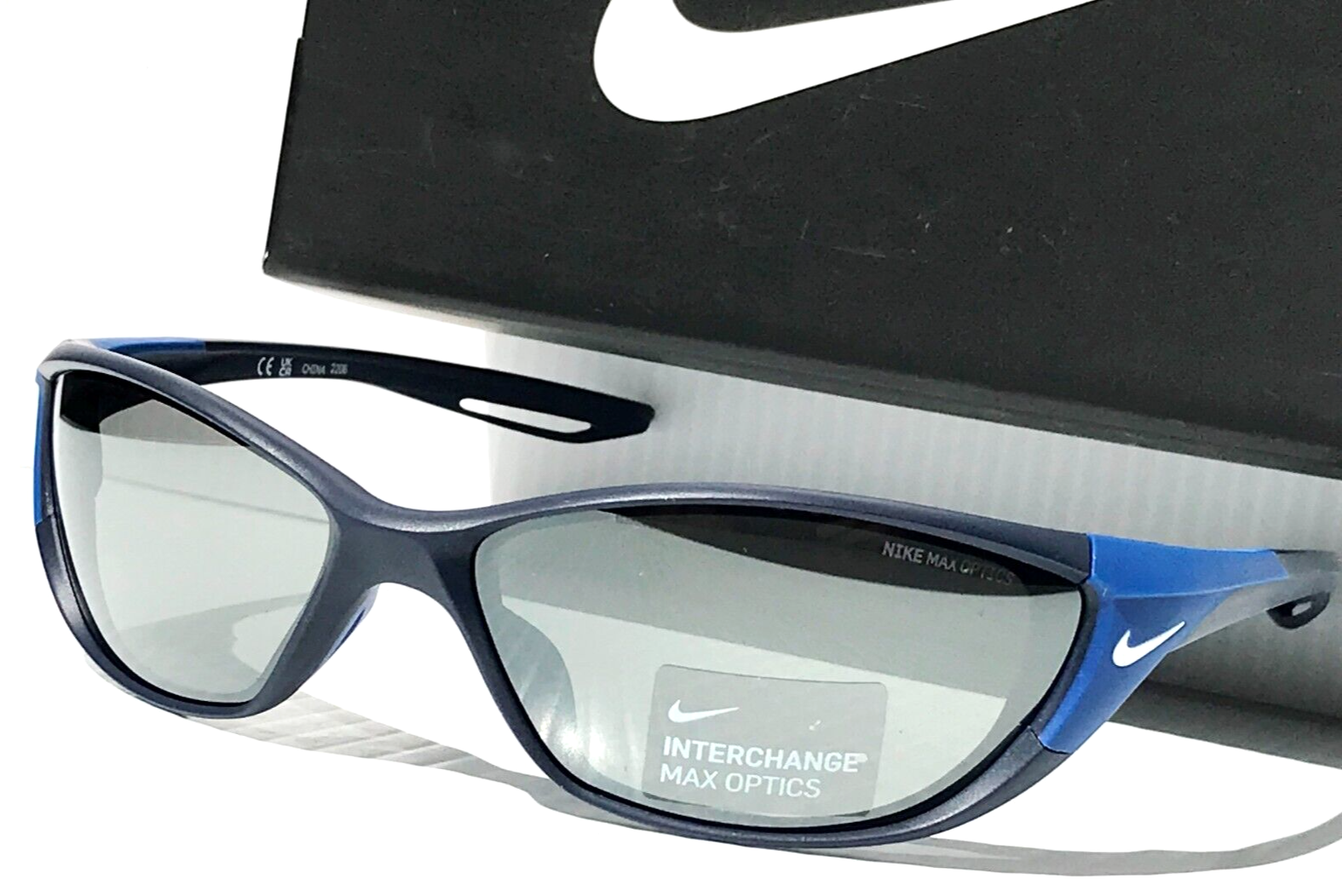 NIKE ZONE Matte Navy INTERCHANGEABLE Max Optic Silver