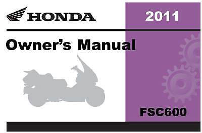 Honda 2011 FSC600/A Silverwing (A/CE) Owner Manual 11