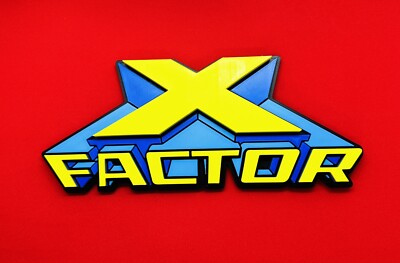 X-Factor 3D printed Comic Logo Display Art 10 inches W