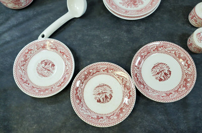 Vtge Royal USA Memory Lane Pink Dinnerware Plates Bowls+ SOLD BY THE PIECE