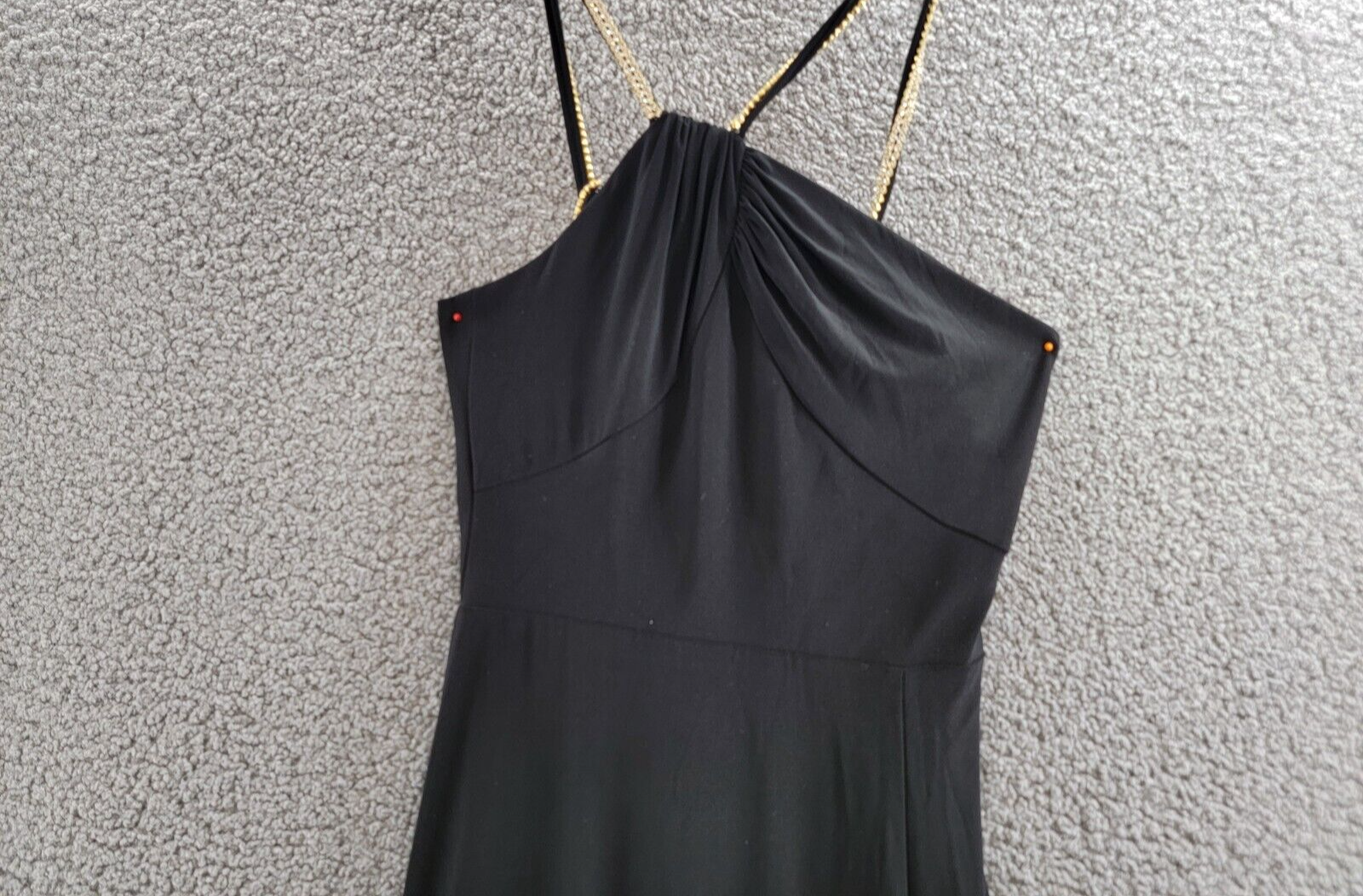 AQUA Embellished One Shoulder Dress Women's 2 Black Side Slit Back Zip Closure - Picture 3 of 18