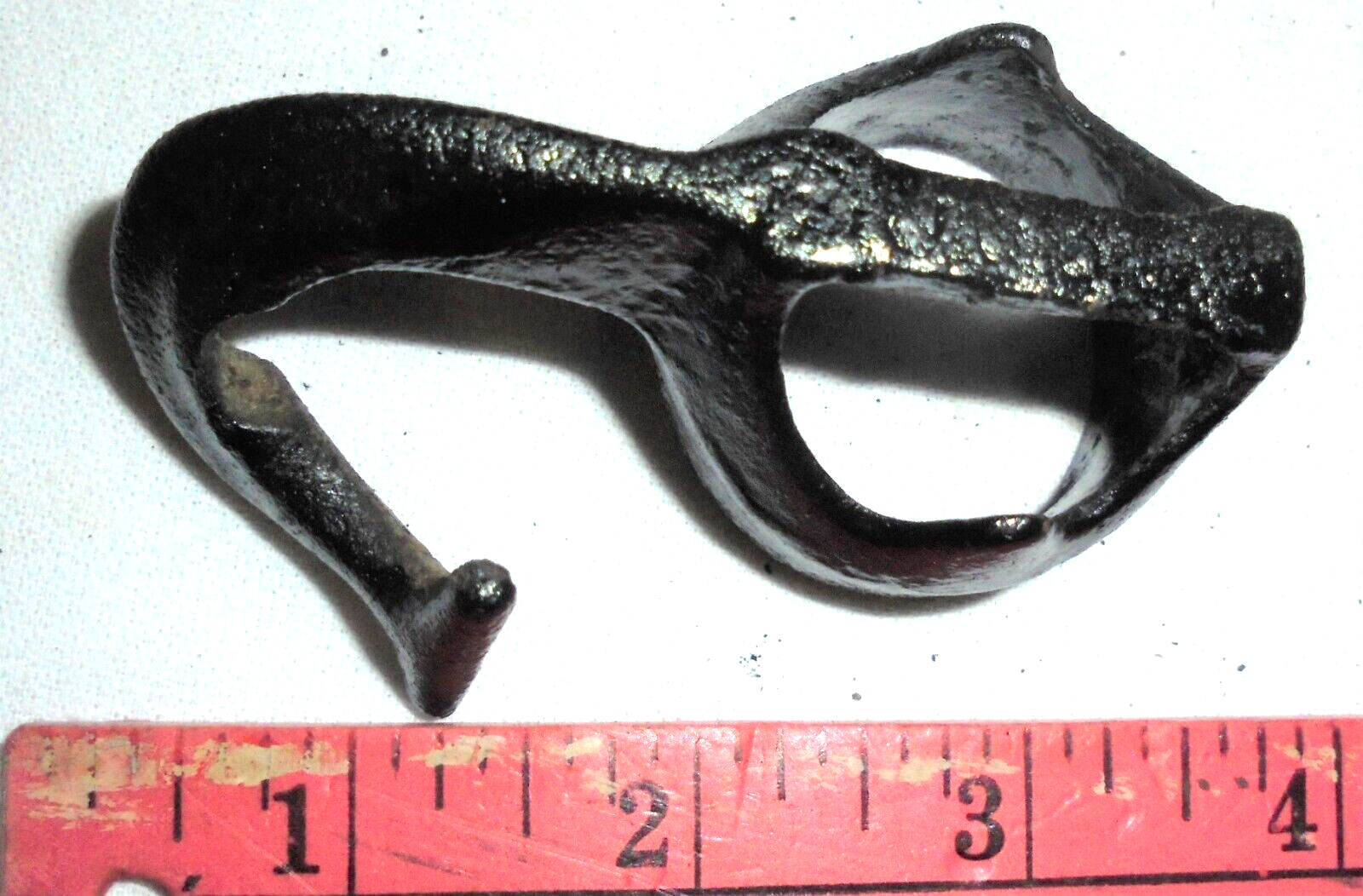 Antique Horse Harness Ring Single Tree Iron Hitching Post Hardware Wagon