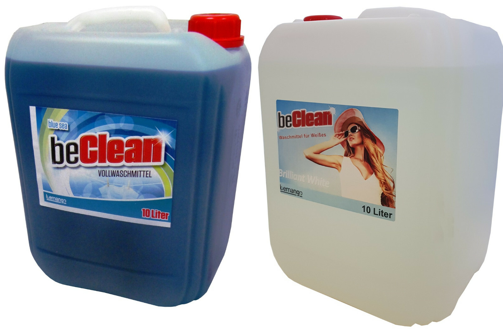 Vollwaschmittel blue 10l und Waschmittel für weiße Gardinen 10l 