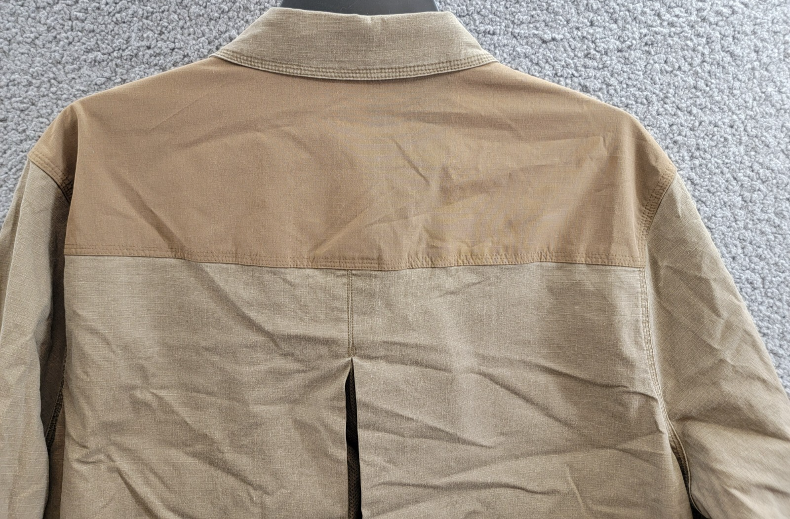 Bass Outdoor Ripstop Utility Shacket Men's L Teak Long Sleeve Snap Closure - Picture 14 of 19