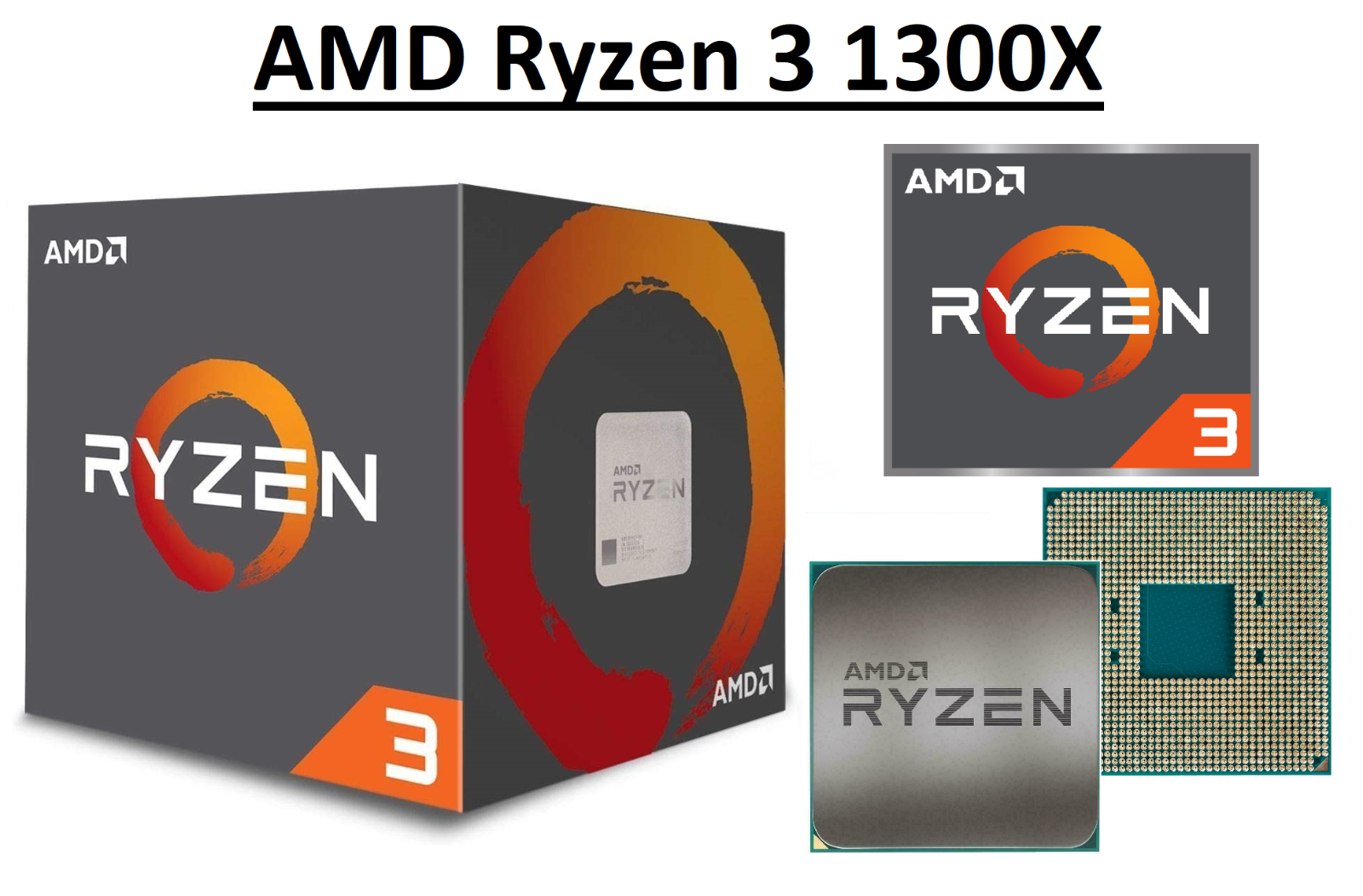AMD Ryzen 3 1300X Quad Core ''Summit Ridge'' Processor 3.5